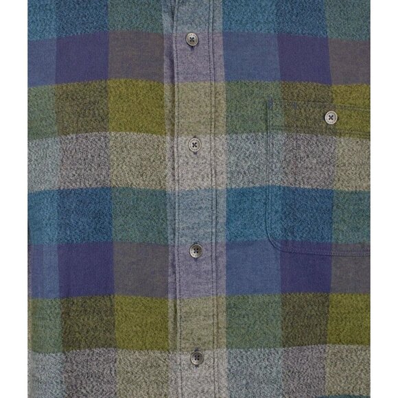 Tommy Bahama Big & Tall Canyon Beach Bonfire Check Flannel Shirt Burnt Olive 3XB - Picture 3 of 8